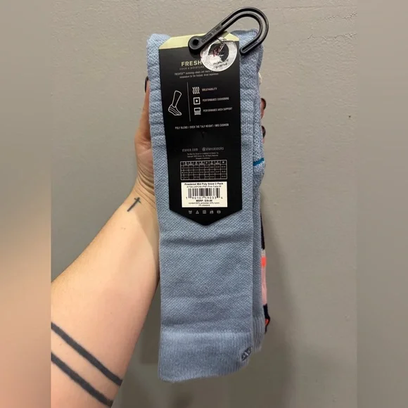 NWT Stance Performance Snow Mid Cushion Size Medium - Picture 3 of 4